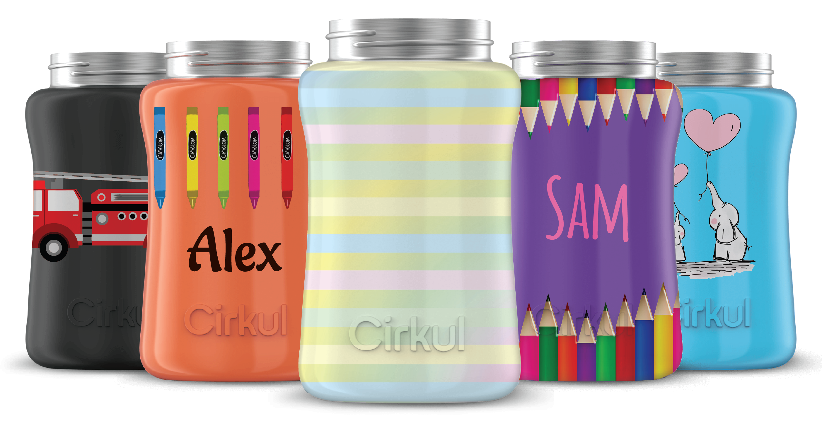 Custom 12oz. Stainless Steel Bottle & Comfort Grip Lid - Active Home Sip