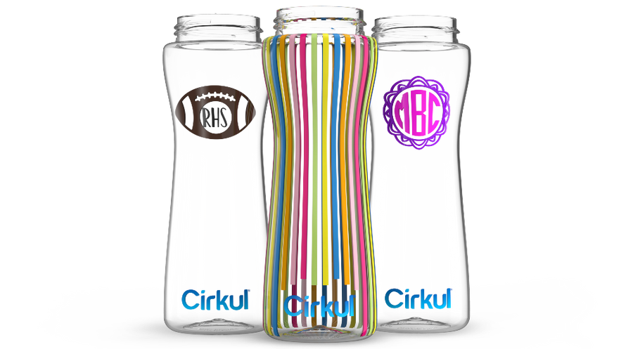 Custom 22oz. Plastic Bottle & Comfort Grip Lid - Active Bottle Ready