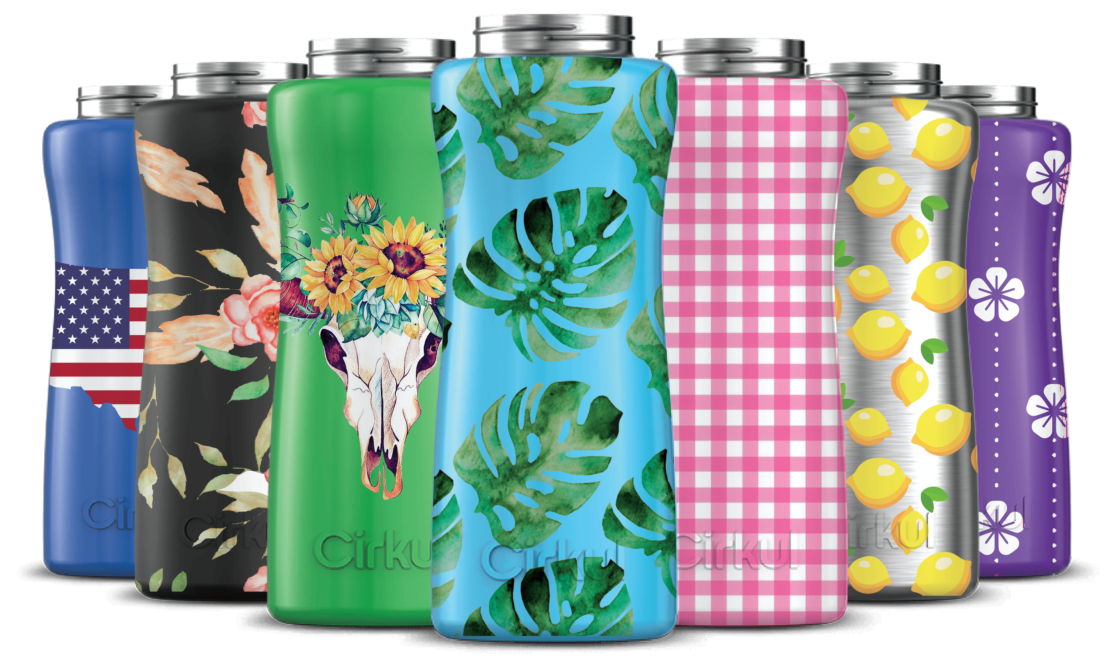 Custom 32oz. Stainless Steel Bottle & Comfort Grip Lid - Classic Clean Carry