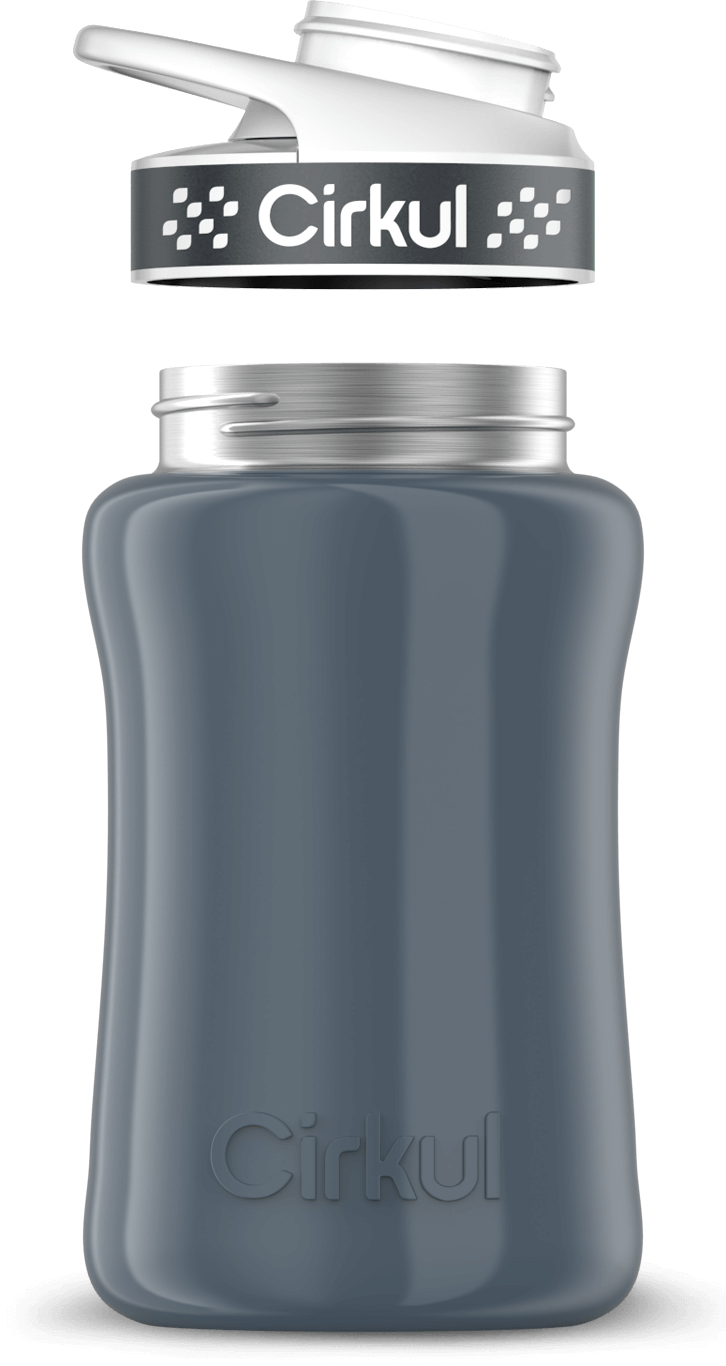 Custom 12oz. Stainless Steel Bottle & Comfort Grip Lid - Active Home Sip