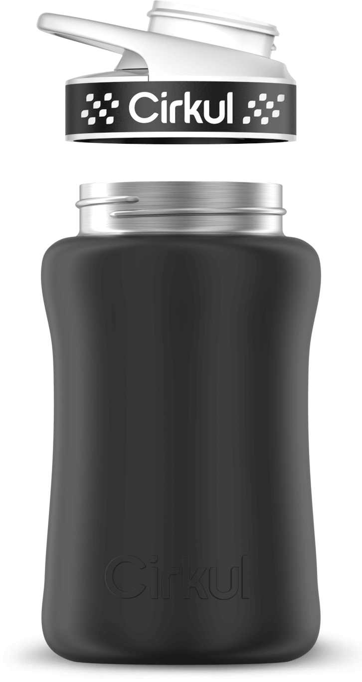 Custom 12oz. Stainless Steel Bottle & Comfort Grip Lid - Active Home Sip