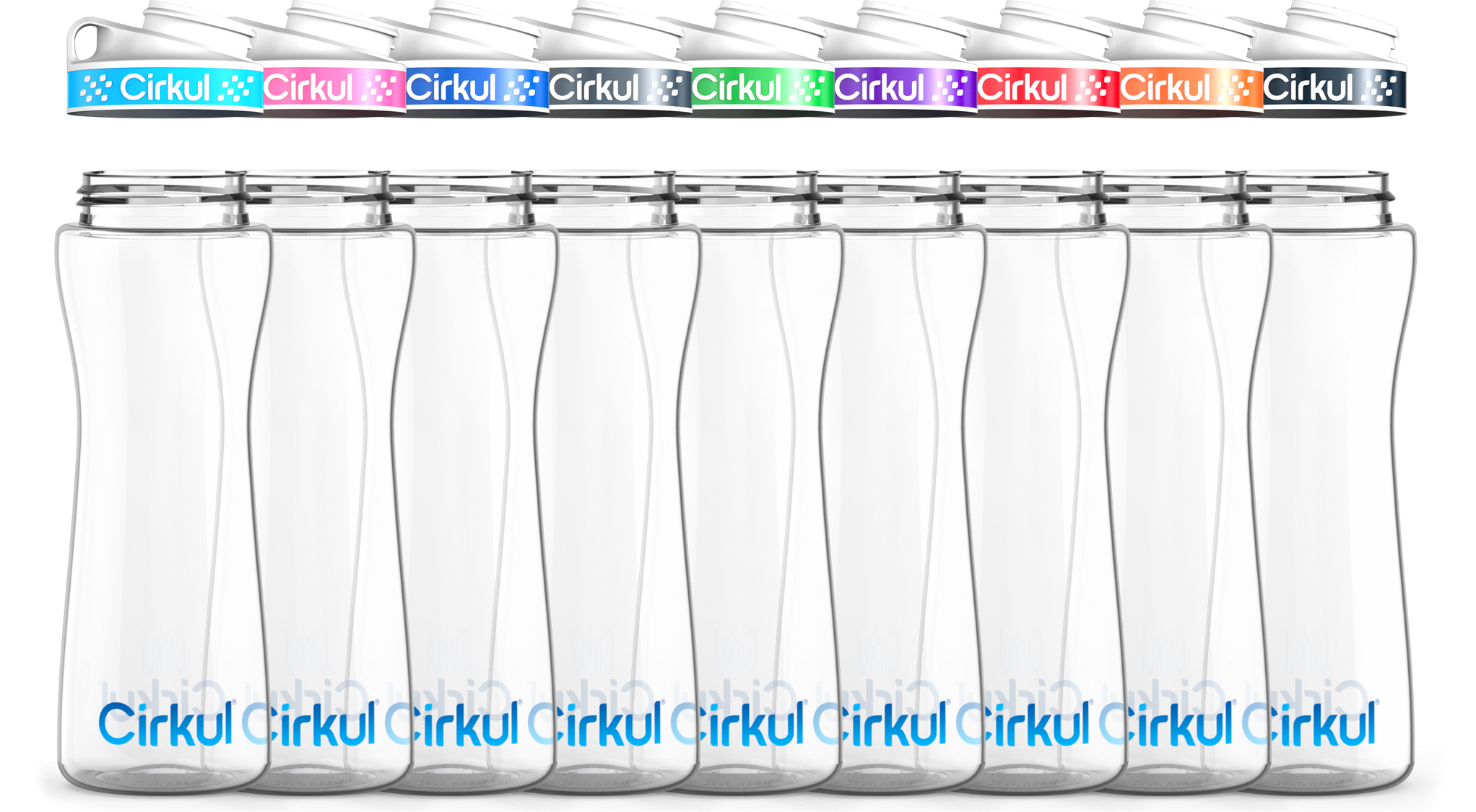 Custom 22oz. Plastic Bottle & Comfort Grip Lid - Active Bottle Ready