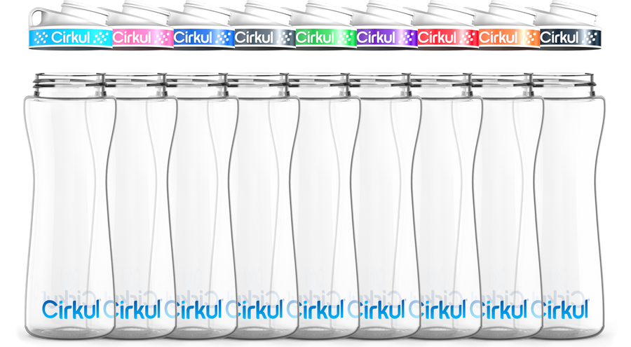 Custom 22oz. Plastic Bottle & Comfort Grip Lid - Active Bottle Ready