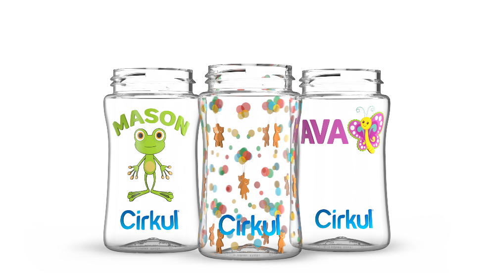 Custom 12oz. Plastic Bottle & Comfort Grip Lid - Lite Style Use