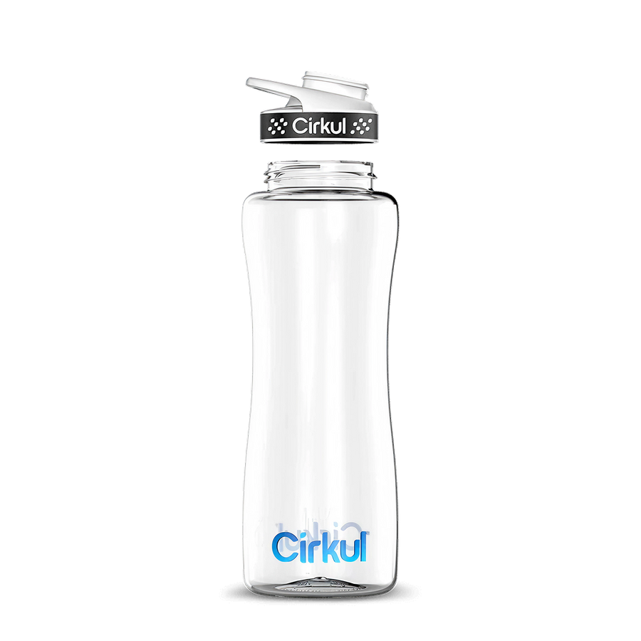 Custom 32oz. Plastic Bottle & Comfort Grip Lid - Outdoor Hydration