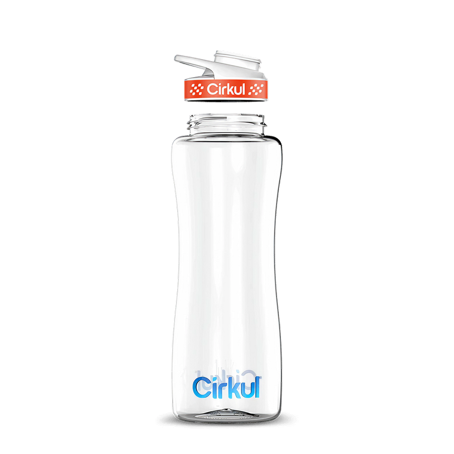 Custom 32oz. Plastic Bottle & Comfort Grip Lid - Outdoor Hydration