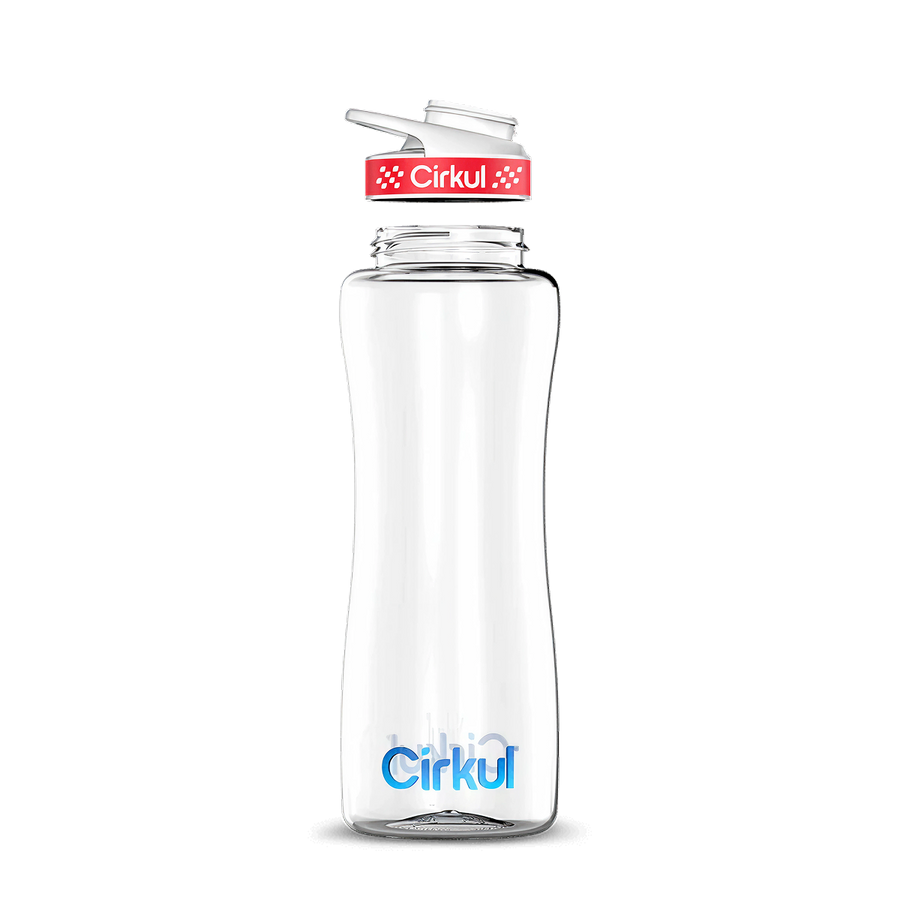 Custom 32oz. Plastic Bottle & Comfort Grip Lid - Outdoor Hydration