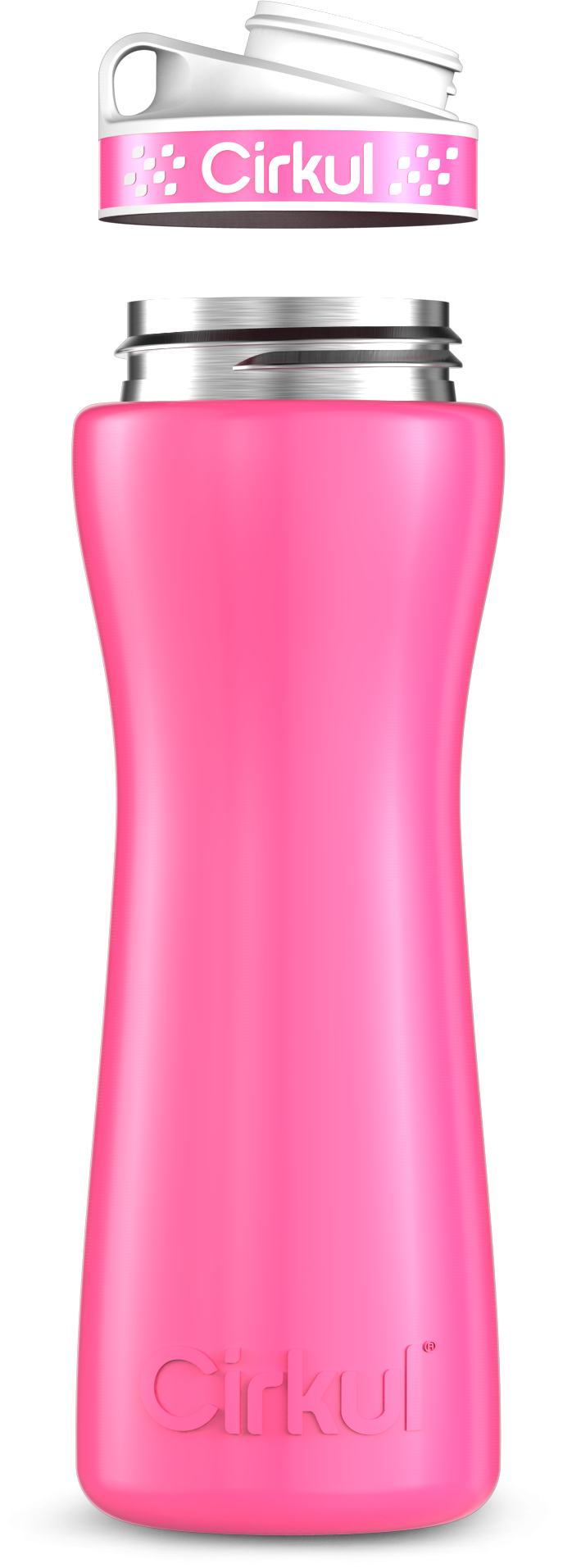 Custom 22oz. Stainless Steel Bottle & Comfort Grip Lid - Ready Hydration Carry