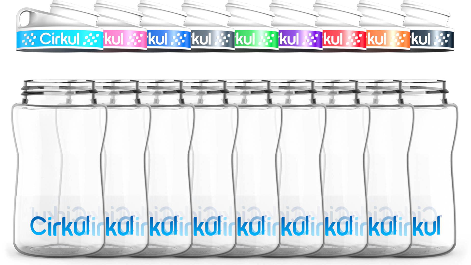 Custom 12oz. Plastic Bottle & Comfort Grip Lid - Lite Style Use