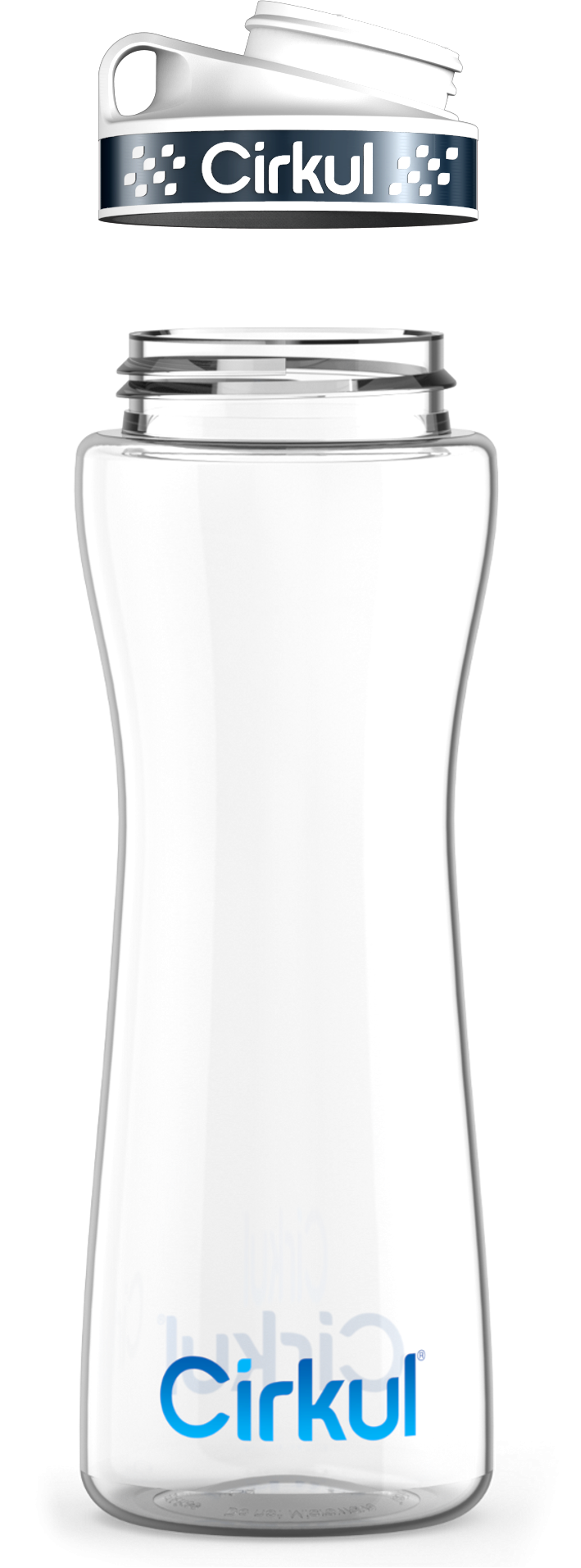 Custom 22oz. Plastic Bottle & Comfort Grip Lid - Active Bottle Ready