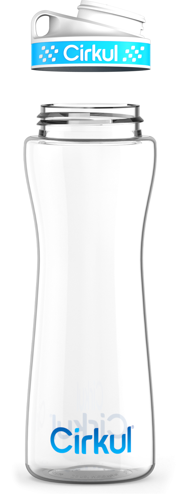 Custom 22oz. Plastic Bottle & Comfort Grip Lid - Active Bottle Ready