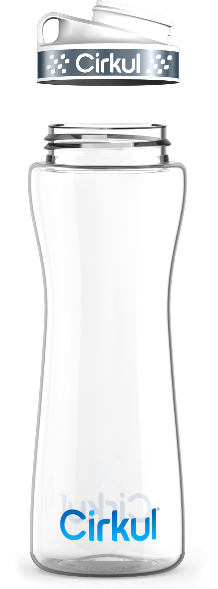 Custom 22oz. Plastic Bottle & Comfort Grip Lid - Active Bottle Ready