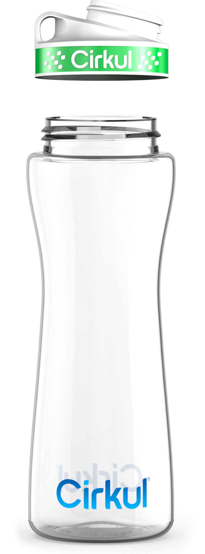 Custom 22oz. Plastic Bottle & Comfort Grip Lid - Active Bottle Ready