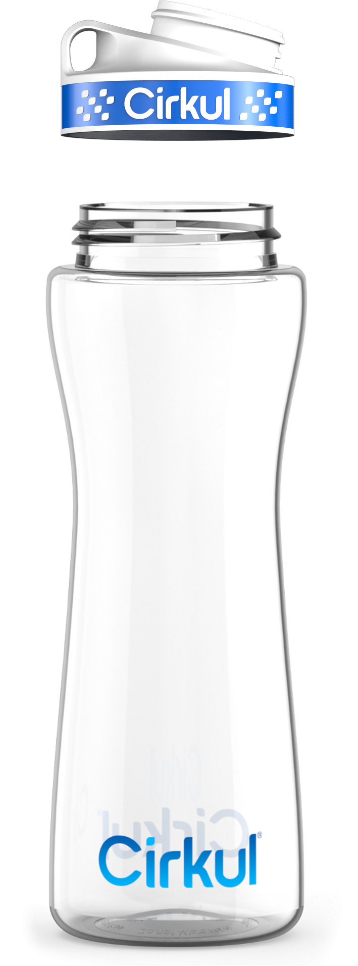 Custom 22oz. Plastic Bottle & Comfort Grip Lid - Active Bottle Ready
