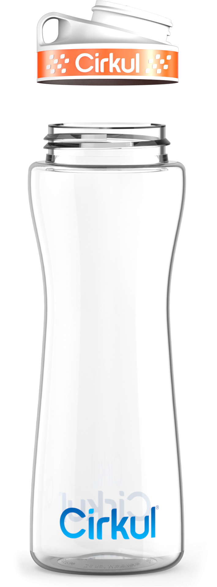 Custom 22oz. Plastic Bottle & Comfort Grip Lid - Active Bottle Ready