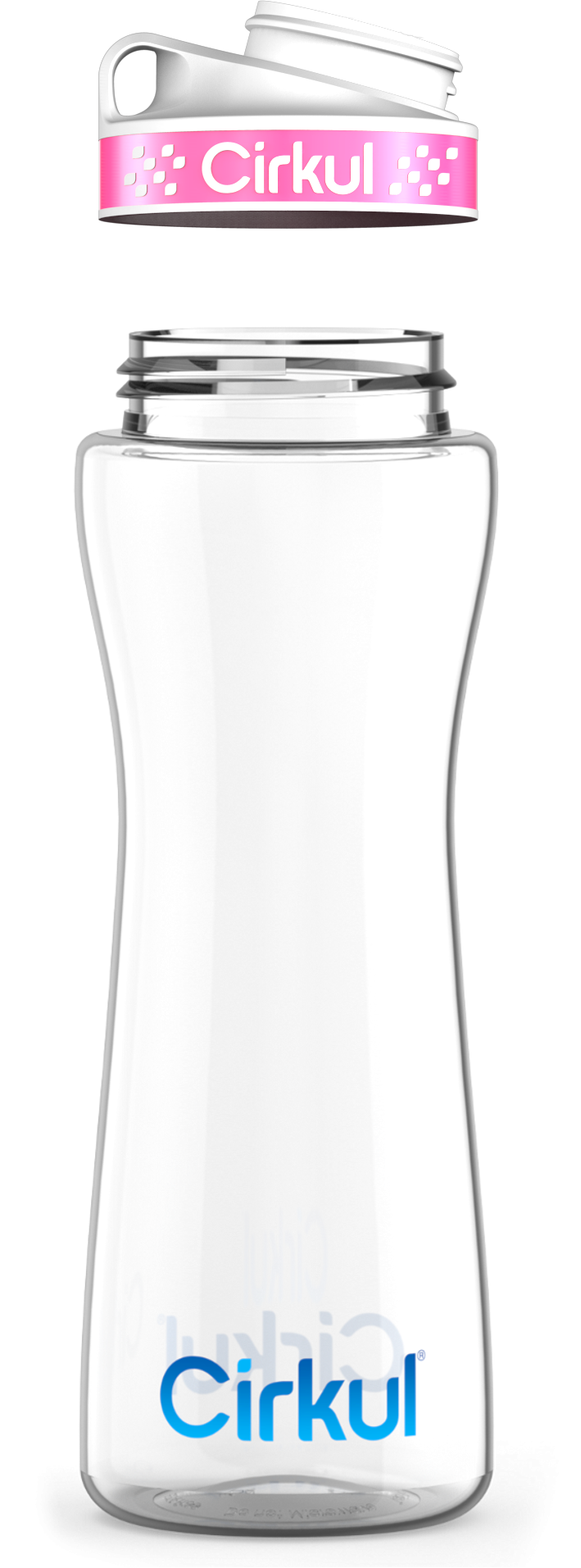 Custom 22oz. Plastic Bottle & Comfort Grip Lid - Active Bottle Ready