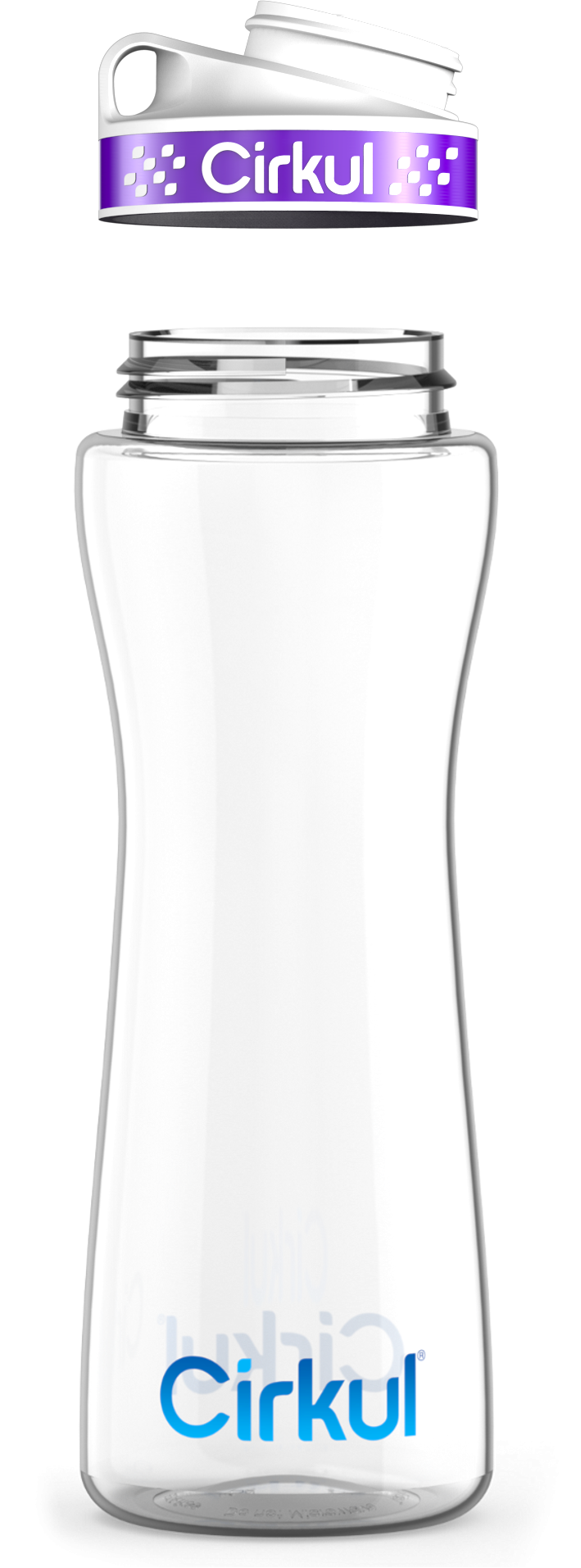Custom 22oz. Plastic Bottle & Comfort Grip Lid - Active Bottle Ready
