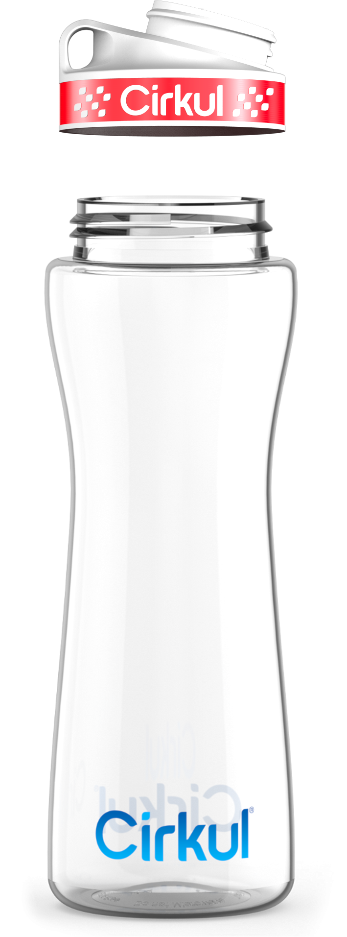 Custom 22oz. Plastic Bottle & Comfort Grip Lid - Active Bottle Ready