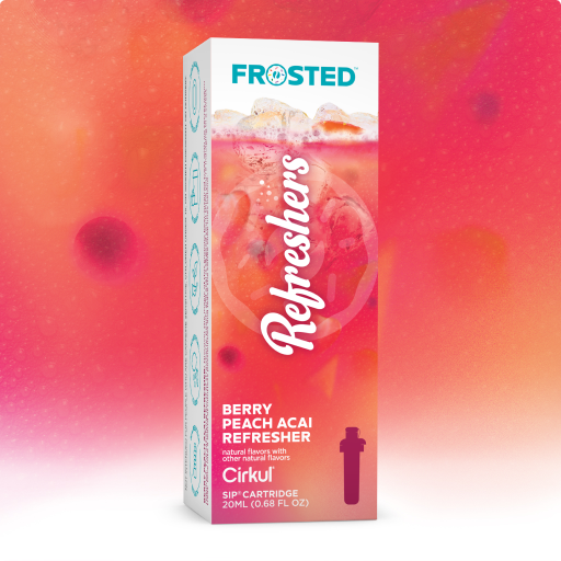 Frosted Berry Peach Acai Refresher - Smooth Tropical Sip